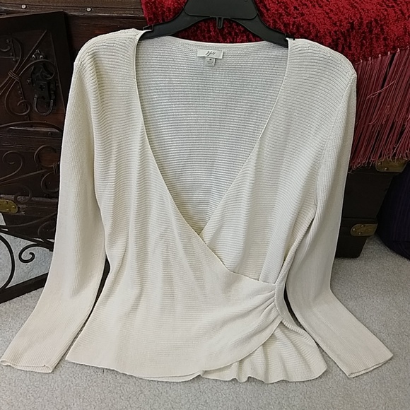J.Jill Silk Blend Wrap Sweater - Picture 2 of 6
